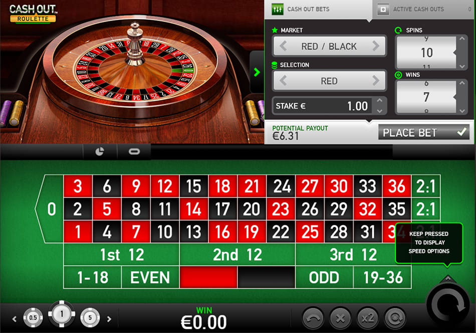 So platziert man Cash Out Roulette Wetten