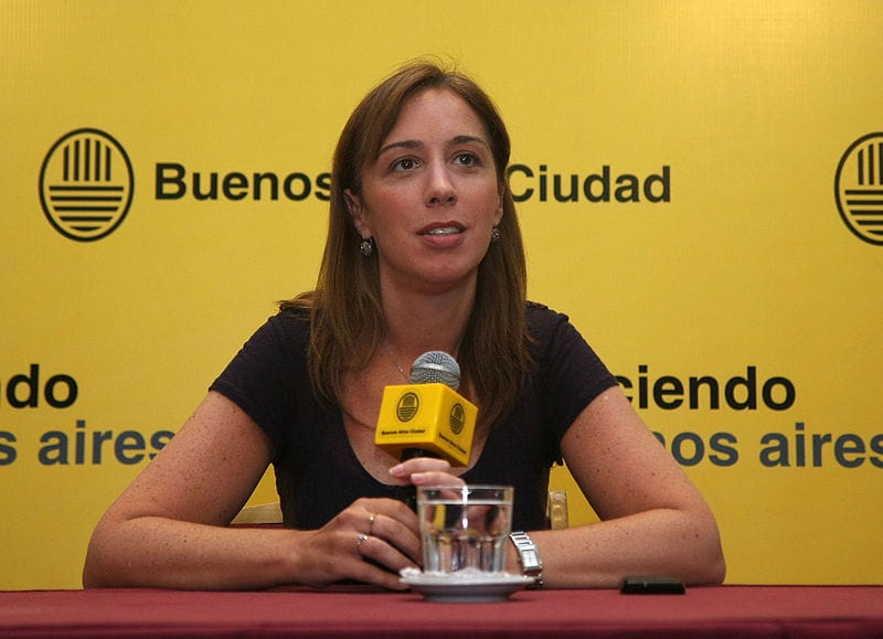 Die Gouverneurin von Buenos Aires, María Eugenia Vidal.    