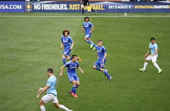 Ein Einblick in das Stamford Bridge-Heimstadion des Chelsea FC.