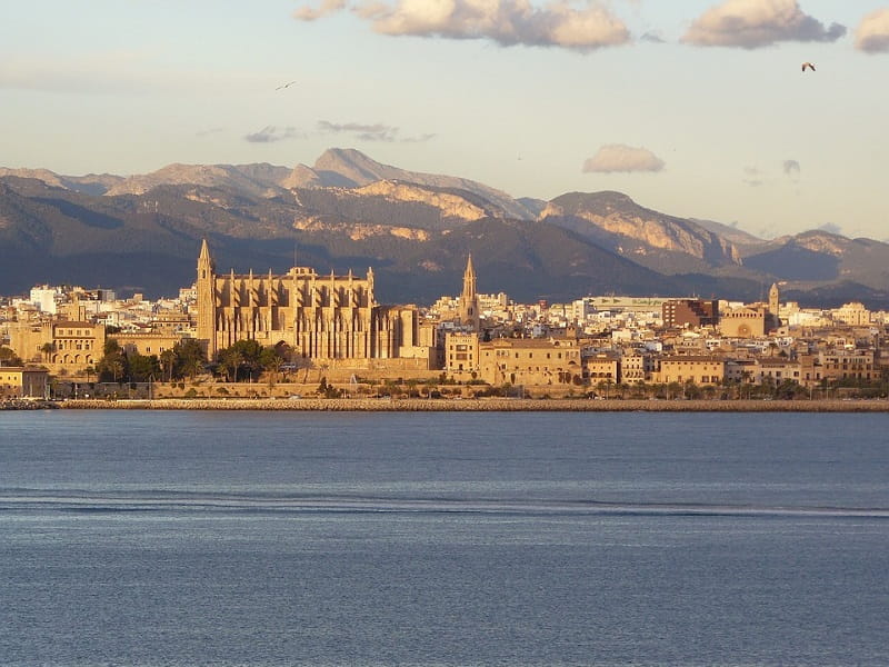  Die Promenade von Palma de Mallorca.