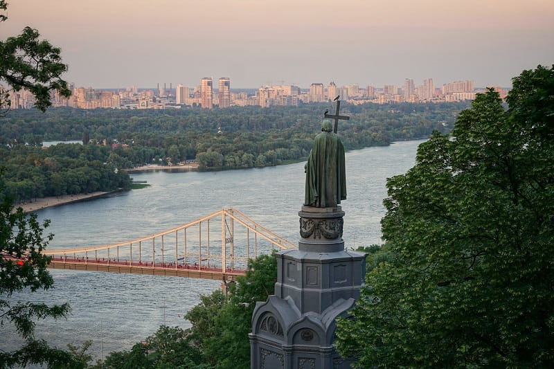 Ein Blick auf die ukrainische Hauptstadt Kiew.