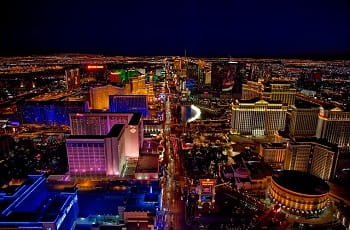 Las Vegas bei Nacht.