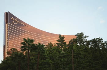 Die Außenfassade eines Wynn Resorts in Las Vegas.