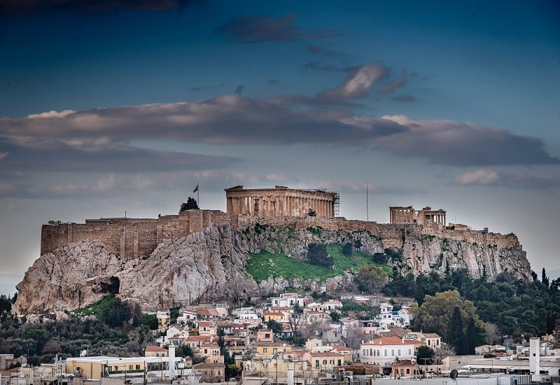 Die Akropolis der griechischen Hauptstadt Athen.