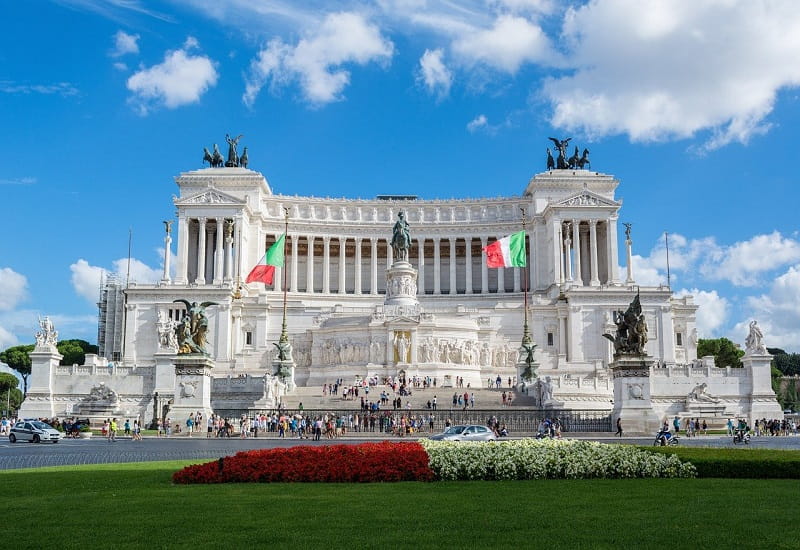 Das Monumento Nazionale in Rom, Italien.