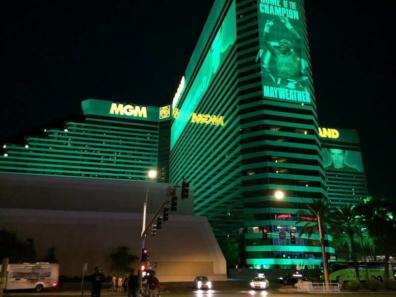 Das berühmte MGM Grand Casino am Las Vegas Strip.