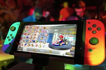 Das Spiel Mario Kart Tour auf einer Nintendo-Konsole.