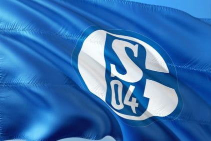 Die Flagge von FC Schalke 04.