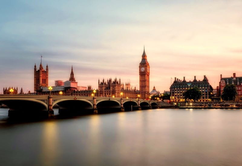 London mit seinem Big Ben im Morgengrauen.